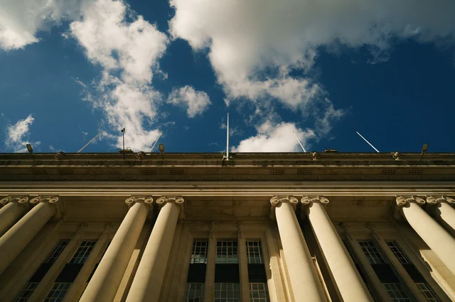 a photo of an office sky